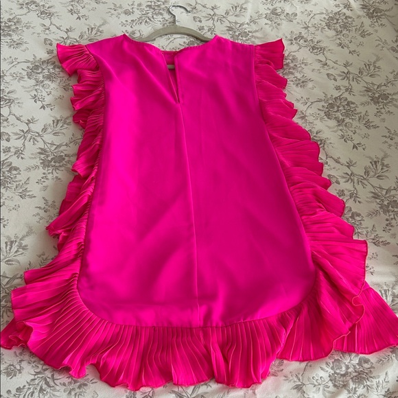 Vibrant Pink Ruffled Dress - Picture 2 of 4